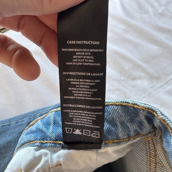 Buffalo David Bitton Women's NEW 30 Frayed LULU Mom‎ Shorts High-Rise Y2K Denim - Picture 11 of 16